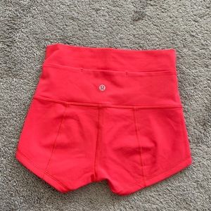 Lululemon woman’s XS tight fit pink shorts